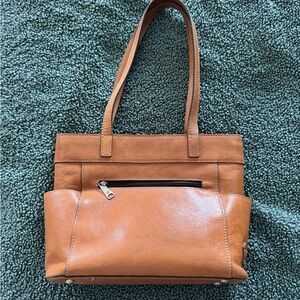 Patricia Nash Tan Leather Shoulder Bag